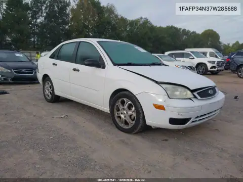 1FAFP34N37W285688 — 2007 Ford Focus, Задняя часть, фото до ремонта