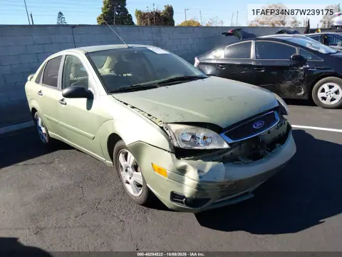 1FAFP34N87W239175 — 2007 Ford Focus, Передняя часть, фото до ремонта