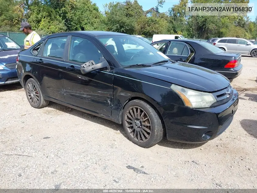 2010 Ford Focus Ses VIN 1FAHP3GN2AW106830 фото 1