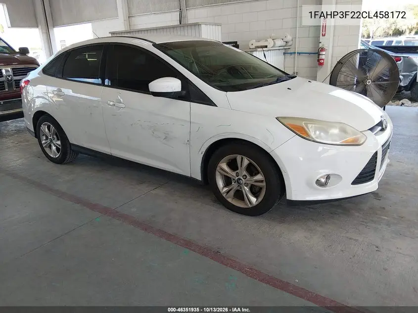 1FAHP3F22CL458172 — 2012 Ford Focus, фото 2 с аукциона IAAI, Правый бок