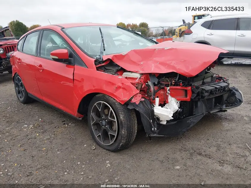 1FAHP3K26CL335433 Ford Focus 2012 — Front and rear damage, before-repair photo