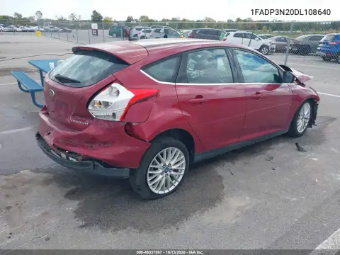 2013 Ford Focus Titanium VIN 1FADP3N20DL108640 фото 4