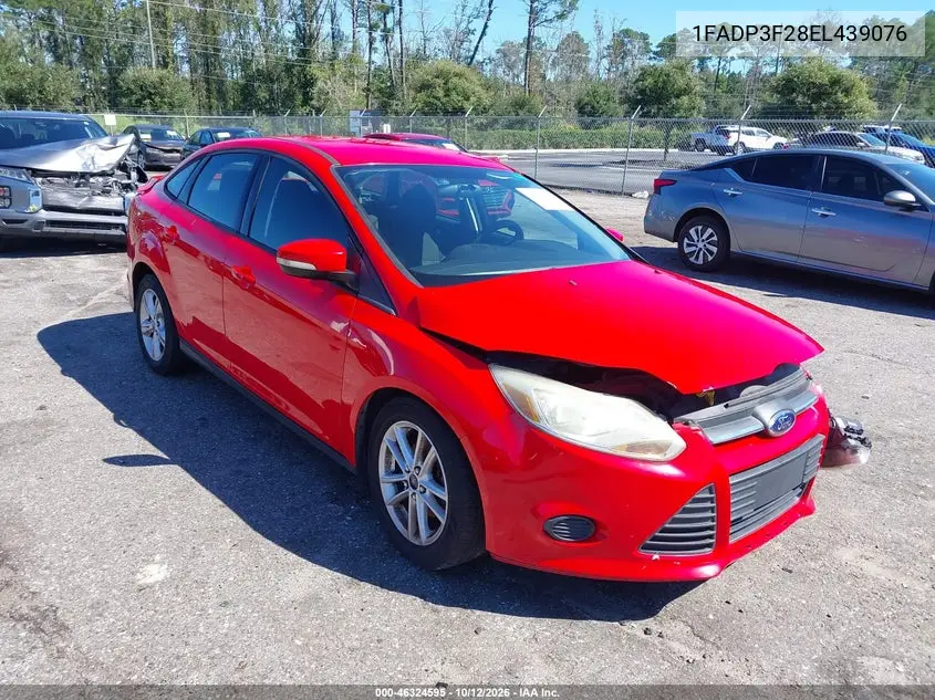 1FADP3F28EL439076 Ford Focus 2014 — uszkodzenie Lewy bok, zdjęcie przed naprawą