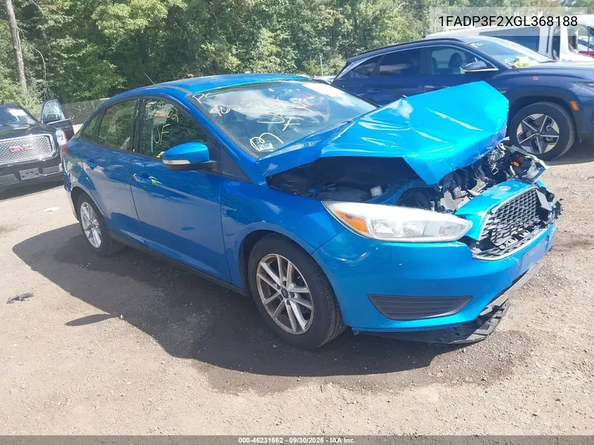 2016 Ford Focus Se VIN 1FADP3F2XGL368188 фото 1