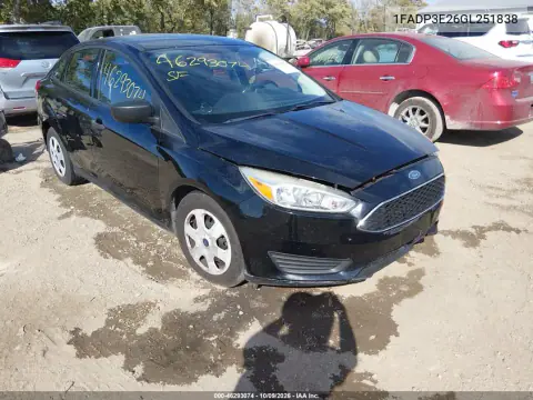 2016 Ford Focus S VIN 1FADP3E26GL251838 фото 2