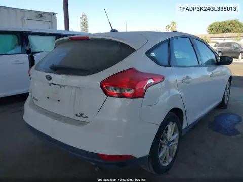 1FADP3K24GL338013 — 2016 Ford Focus, фото 4 с аукциона IAAI, Левый бок