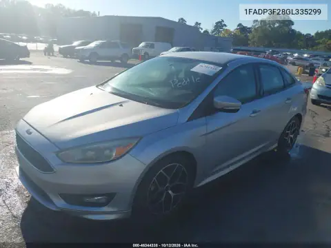 1FADP3F28GL335299 — 2016 Ford Focus, photo 2 from IAAI 21.10.2026, Normal wear