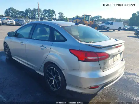 1FADP3F28GL335299 — 2016 Ford Focus, photo 3 from IAAI 21.10.2026, Normal wear