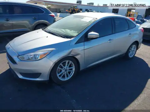 1FADP3F22HL300145 — 2017 Ford Focus, foto 3 de IAAI, Delantera izquierda