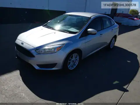 1FADP3F20HL300578 — 2017 Ford Focus, photo 3 from IAAI 29.10.2026, Normal wear