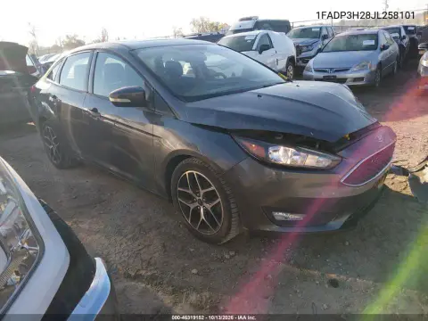 2018 Ford Focus Sel VIN 1FADP3H28JL258101 фото 2