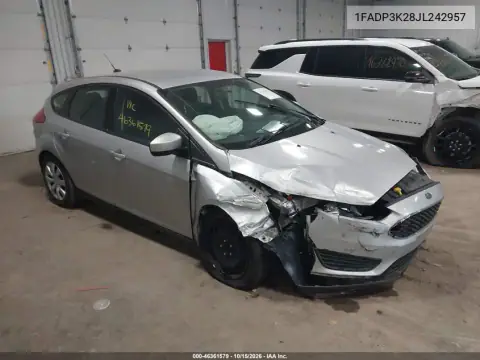 1FADP3K28JL242957 — 2018 Ford Focus, Przód, zdjęć przed naprawą