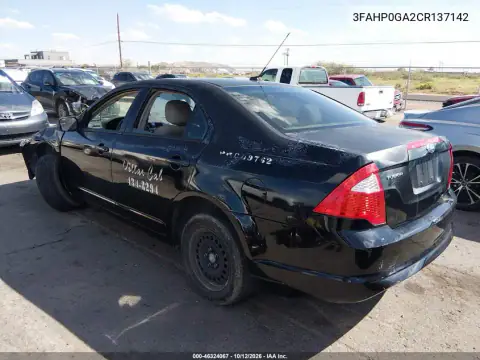 3FAHP0GA2CR137142 — 2012 Ford Fusion, photo 3 from IAAI 21.10.2026, Normal wear