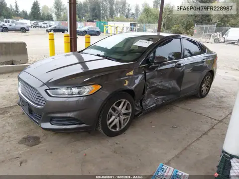 2015 Ford Fusion Se VIN 3FA6P0H79FR228987 фото 3