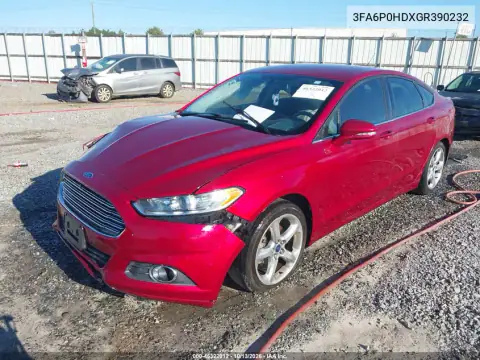 3FA6P0HDXGR390232 — 2016 Ford Fusion, photo 2 from IAAI, Front end