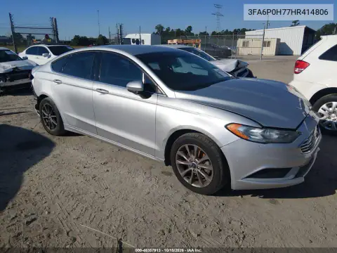 3FA6P0H77HR414806 — 2017 Ford Fusion, წინა ნაწილი, ფოტოები შეკეთებამდე