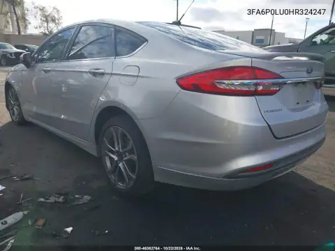 3FA6P0LU0HR324247 — 2017 Ford Fusion, zdjęcie 4 z IAAI 30.10.2026, Prawy przód