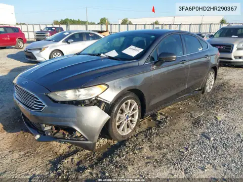 3FA6P0HD2HR290367 — 2017 Ford Fusion, ფოტო 3, IAAI, წინა მარცხენა ნაწილი