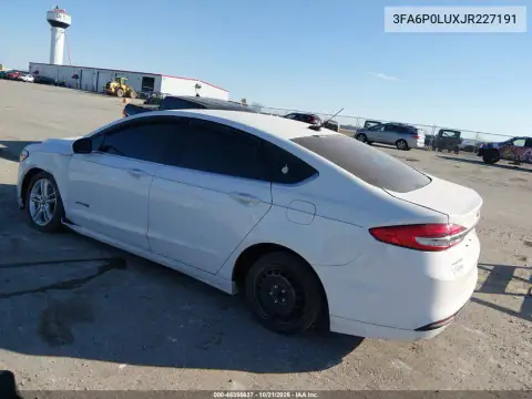 3FA6P0LUXJR227191 — 2018 Ford Fusion, foto 4 de IAAI, Parte delantera