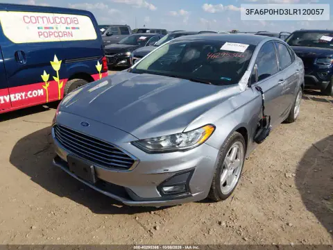 2020 Ford Fusion Se VIN 3FA6P0HD3LR120057 фото 3