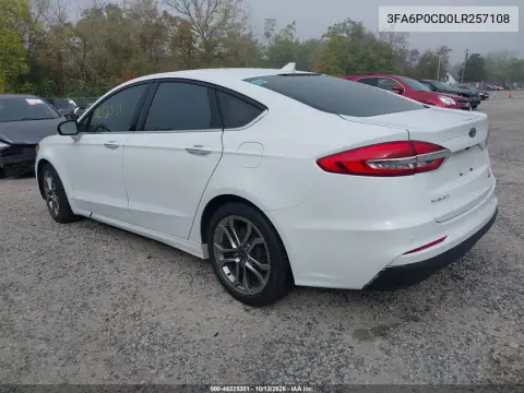 2020 Ford Fusion Sel VIN 3FA6P0CD0LR257108 фото 3