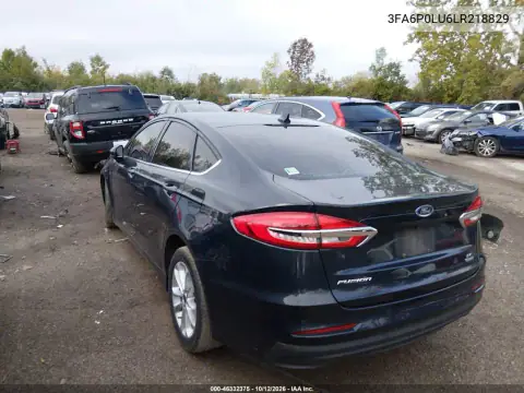 3FA6P0LU6LR218829 — 2020 Ford Fusion, foto 4 de IAAI, Parte delantera
