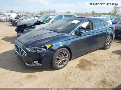 3FA6P0CD7LR245814 — 2020 Ford Fusion, фото 3 з IAAI, Передня й задня частини