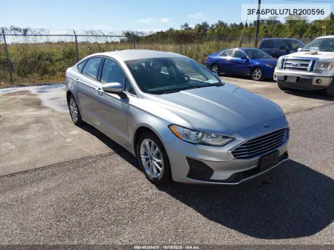 3FA6P0LU7LR200596 — 2020 Ford Fusion, Звичайний знос, фото до ремонту