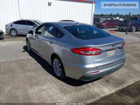3FA6P0LU7LR200596 — 2020 Ford Fusion, фото 3 з IAAI 28.10.2026, Звичайний знос