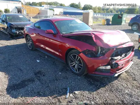 1FA6P8TH5H5289323 — 2017 Ford Mustang, წინა ნაწილი, ფოტოები შეკეთებამდე