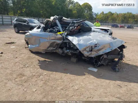 1FA6P8CF6M5115513 — 2021 Ford Mustang, All-over damage, before-repair photos
