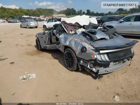 1FA6P8CF6M5115513 — 2021 Ford Mustang, zdjęcie 3 z IAAI, Uszkodzenia dookoła