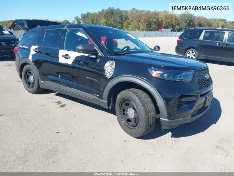 1FM5K8AB4MGA96366 — 2021 Ford Police, Lewy bok, zdjęć przed naprawą