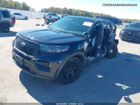 1FM5K8AB4MGA96366 — 2021 Ford Police, фото 2 с аукциона IAAI, левый бок