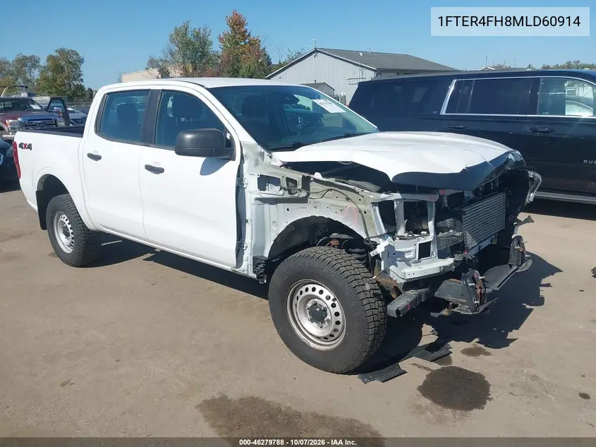 2021 Ford Ranger Xl VIN 1FTER4FH8MLD60914 фото 2