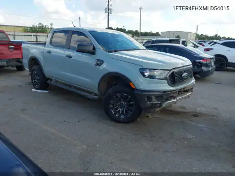 1FTER4FHXMLD54015 — 2021 Ford Ranger, Parte delantera, fotos antes de reparar