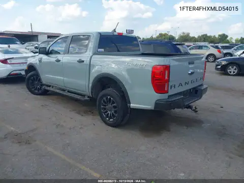 1FTER4FHXMLD54015 — 2021 Ford Ranger, zdjęcie 3 z IAAI, Przód