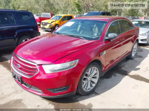 1FAHP2F83FG180250 — 2015 Ford Taurus, фото 3 с аукциона IAAI, Передняя часть справа