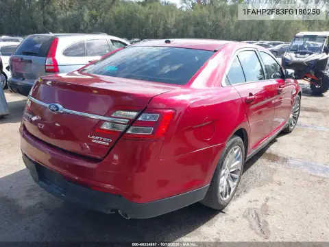 1FAHP2F83FG180250 — 2015 Ford Taurus, фото 5 с аукциона IAAI, Передняя часть справа