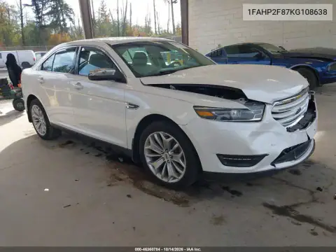 1FAHP2F87KG108638 — 2019 Ford Taurus, ПЕРЕДНЯЯ ЧАСТЬ, фото до ремонта