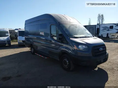 1FTBR3X8XMKA83118 — 2021 Ford Transit, Правый бок, фото до ремонта