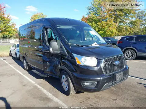 1FBAX2C82MKA13425 — 2021 Ford Transit, Lado derecho, fotos antes de reparar