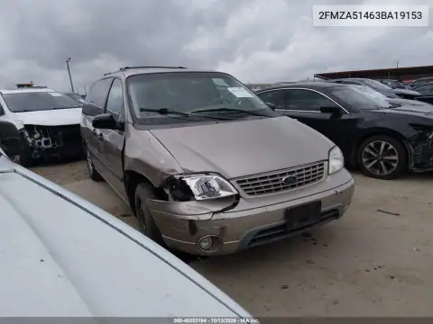 2FMZA51463BA19153 — 2003 Ford Windstar, photo 2 from IAAI, Front end