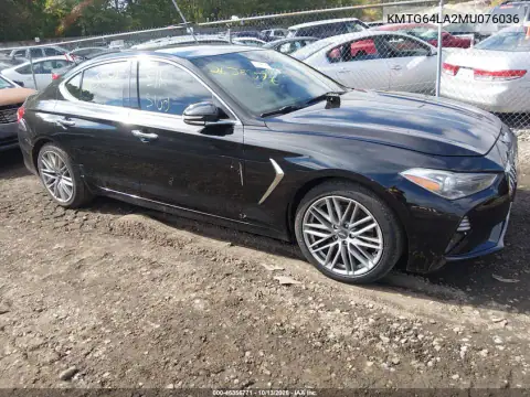 KMTG64LA2MU076036 — 2021 Genesis G70, წინა მარჯვენა ნაწილი, ფოტოები შეკეთებამდე