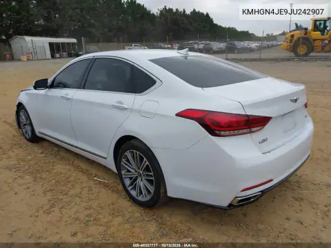 KMHGN4JE9JU242907 — 2018 Genesis G80, photo 4 from IAAI, Right front
