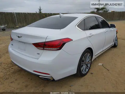 KMHGN4JE9JU242907 — 2018 Genesis G80, photo 5 from IAAI, Right front
