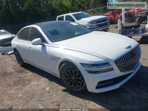 KMTGB4SC6MU062056 — 2021 Genesis G80, Tył, zdjęć przed naprawą