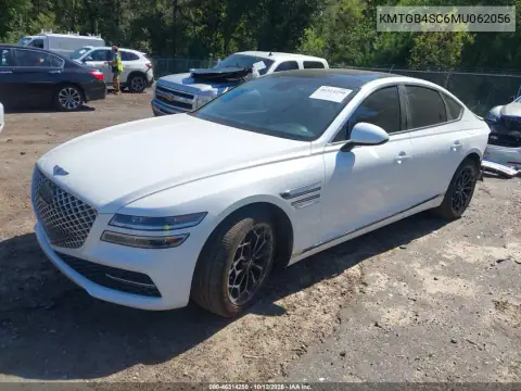 KMTGB4SC6MU062056 — 2021 Genesis G80, photo 3 from IAAI, Rear end