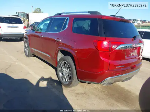 1GKKNPLS7HZ325272 — 2017 GMC Acadia, photo 3 from IAAI, Front end