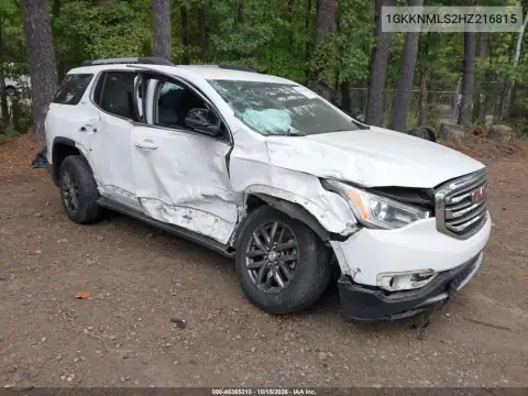 1GKKNMLS2HZ216815 — 2017 GMC Acadia, правый бок, фото до ремонта